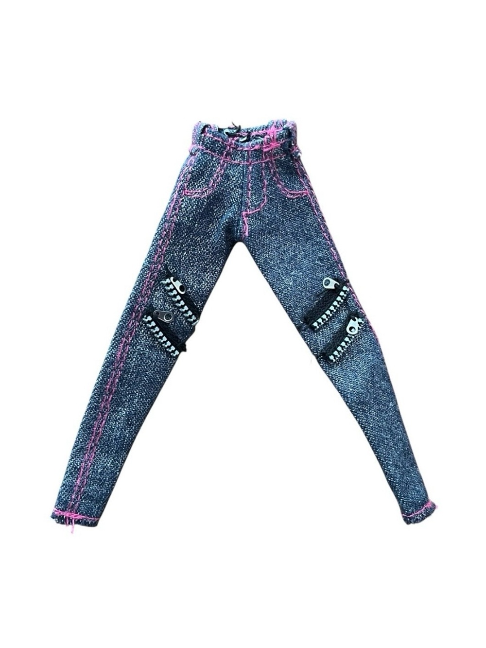 Bratz Doll Denim Pants Jeans Decorative Zippers